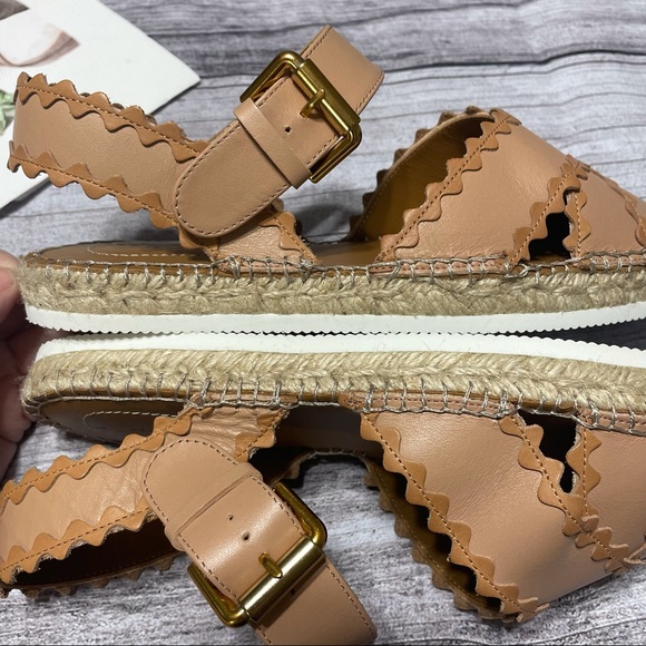 See By Chloe Glyn Leather Espadrilles - Picture 13 of 16
